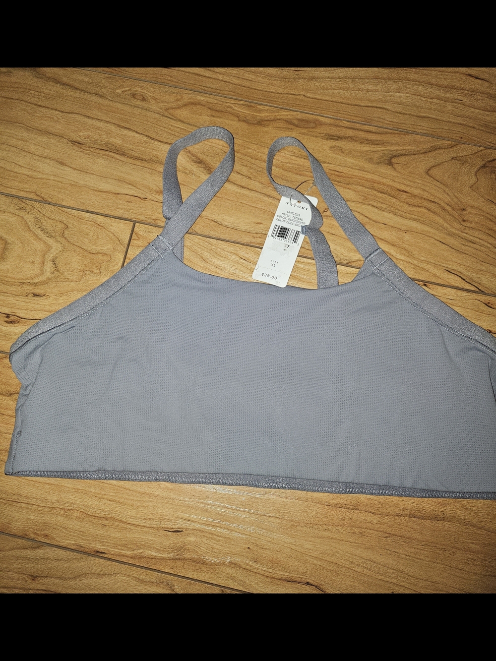 Natori Light Gray Kids Seamless Crop Bralette
